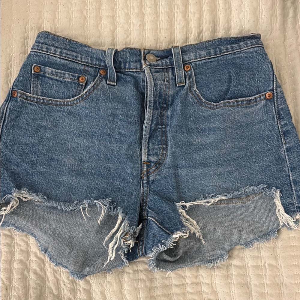 Levi 501 Blue Women's Shorts